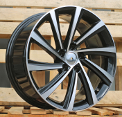 Alu kola Racing Line D2403, 19x8 5x112 ET45, černá + leštění