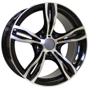 Alu kola Racing Line E492, 19x9 5x120 ET38, černá + leštění