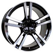 Alu kola Racing Line E946, 20x9.5 5x130 ET55, černá + leštění