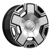 Alu kola Racing Line F3053, 22x10 5x130 ET35, černá + leštění (zátěžová)