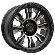 Alu kola Racing Line FBX087, 20x9 6x139.7 ET, černá matná + leštění