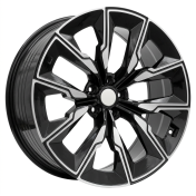 Alu kola Racing Line FBX144, 21x8.5 5x112 ET25, černá + leštění (zátěžová)