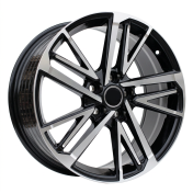 Alu kola Racing Line FBX255, 18x8 5x114.3 ET50, černá + leštění