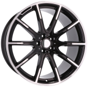 Alu kola Racing Line FE236, 21x10 5x112 ET54, černá + leštění