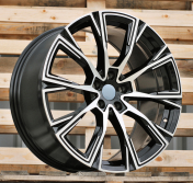 Alu kola Racing Line H3122F, 20x8.5 5x112 ET25, černá + leštění