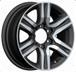 Alu kola Racing Line H718F, 17x7.5 6x139.7 ET25, černá + leštění (zátěžová)