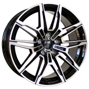 Alu kola Racing Line I0294, 17x7.5 5x112 ET40, černá + leštění