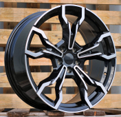 Alu kola Racing Line I5596, 19x8 5x112 ET28, černá + leštění