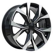 Alu kola Racing Line I5627, 17x7.5 5x114.3 ET40, černá + leštění