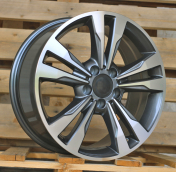 Alu kola Racing Line I7081, 17x7.5 5x112 ET45, šedivá + leštění
