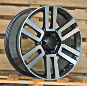 Alu kola Racing Line JT028, 20x8.5 6x139.7 ET30, černá + leštění