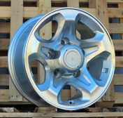 Alu kola Racing Line JT296, 16x7 5x150 ET, stříbrná + leštění