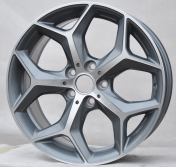 Alu kola Racing Line L1623, 18x7.5 5x112 ET51, šedivá + leštění