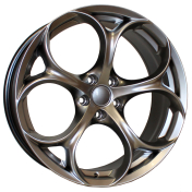Alu kola Racing Line L1664, 18x8 5x110 ET33, titanová metalíza