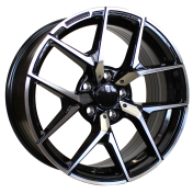 Alu kola Racing Line XE137, 19x8.5 5x112 ET43, černá + leštění