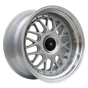 Alu kola Racing Line XE244, 18x11 5x120 ET25, stříbrná + leštěný límec