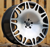 Alu kola Racing Line XE629, 22x9 5x112 ET32, černá + leštění (zátěžová)