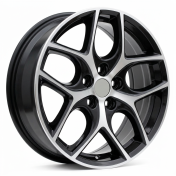Alu kola Racing Line Y0058, 17x7 5x108 ET50, černá + leštění