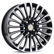 Alu kola Racing Line Y1158, 17x7 5x108 ET50, černá + leštění