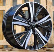 Alu kola Racing Line Y1187, 18x7.5 5x108 ET44, černá + černé leštění