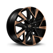 Alu kola Racing Line YF0443, 19x8 5x112 ET40, černá matná + měděná barva leštění