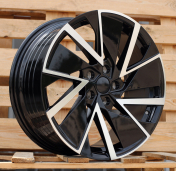 Alu kola Racing Line YF0445, 18x8 5x112 ET45, černá + leštění
