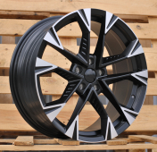 Alu kola Racing Line YF1150, 18x8 5x112 ET40, černá matná + leštění