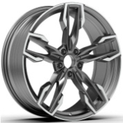 Alu kola Racing Line YF5718, 21x8.5 5x112 ET30, černá + leštění (zátěžová)
