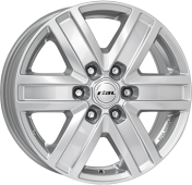 Alu kola RIAL TRANSPORTER 6, 17x7 6x130 ET57, stříbrná (zátěžová)