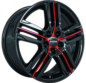 Alu kola RONAL R57, 18x7.5 4x108 ET24, černá lesklá + leštění