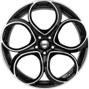 Alu kola TecnoMagnesio JUNIOR, 18x8 5x110 ET34, černá + leštění