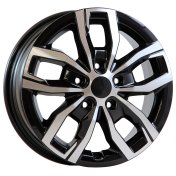 Alu kola AGT 16275, 16x6 5x118 ET68, černá + leštění (zátěžová)