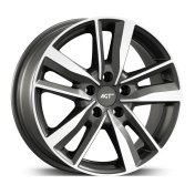 Alu kola AGT 17226, 17x7 5x114.3 ET40, šedivá + leštění
