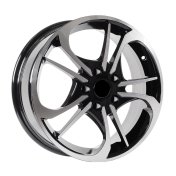 Alu kola AGT 17253, 17x6.5 5x114.3 ET50, černá + leštění