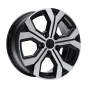 Alu kola AGT 17260, 17x6.5 5x114.3 ET40, černá + leštění