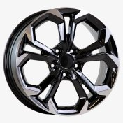 Alu kola AGT 17262, 17x7 5x114.3 ET40, černá + leštění