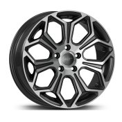 Alu kola AGT 17263, 17x7 5x114.3 ET38, šedivá + leštění