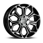 Alu kola AGT 17263, 17x7 5x114.3 ET38, černá + leštění