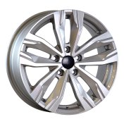 Alu kola AGT 17276, 17x7 5x114.3 ET42, stříbrná + leštění