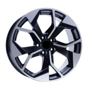 Alu kola AGT 18252, 18x8 5x112 ET35, černá + leštění