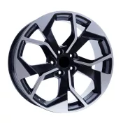 Alu kola AGT 18252, 18x8 5x112 ET35, černá + leštění