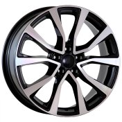 Alu kola AGT 19209, 19x7.5 5x114.3 ET40, černá + leštění (zátěžová)