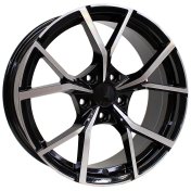 Alu kola AGT 19270, 19x8 5x112 ET48, černá + leštění