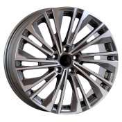 Alu kola AGT 19284, 19x8 5x112 ET44, šedivá + leštění