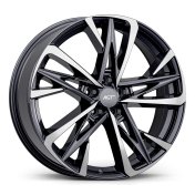 Alu kola AGT 20210, 20x8 5x114.3 ET30, šedivá matná + leštění