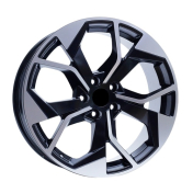 Alu kola AGT 20252, 20x9 5x112 ET35, černá + leštění