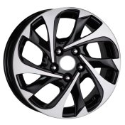 Alu kola AGT 648, 16x6.5 5x114.3 ET35, černá + leštění
