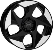 Alu kola ALUTEC SOLAR, 19x8 5x112 ET49, černá lesklá + leštění (zátěžová)
