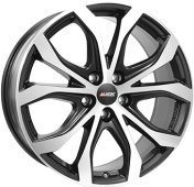 Alu kola ALUTEC W10, 18x8 5x112 ET39, černá matná + leštění