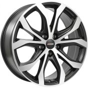 Alu kola ALUTEC W10, 20x9 5x120 ET43, černá matná + leštění (zátěžová)